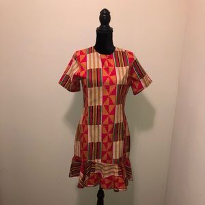 African Print Dress. Brand New with a back zipper.